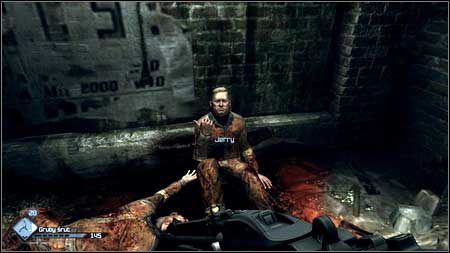 After getting down talk to the wounded guy sitting next to the wall - The Wellmaster/Hijacked Well - p. 1 | Main missions - Main missions - Rage Game Guide & Walkthrough