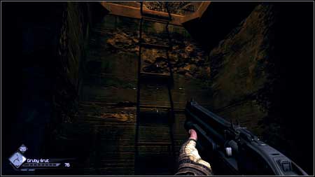 Behind the third pillar on the left you should see the ladder - The Wellmaster/Hijacked Well - p. 2 | Main missions - Main missions - Rage Game Guide & Walkthrough