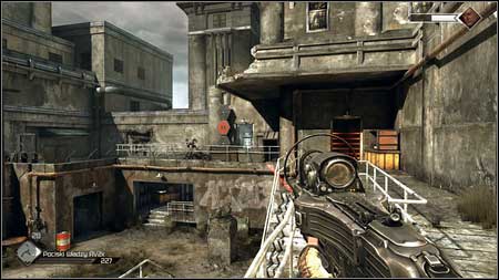 Once all enemies are dead, Marshall will walk towards lasers locking the passage and ask you to get rid of this obstacle - Liberate Captain Marshall - p. 3 | Main missions - Main missions - Rage Game Guide & Walkthrough