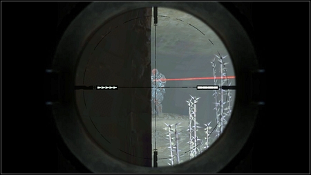 Sneak next to the red laser, pull out the Sniper Rifle and eliminate the enemy - Lost Research Data - p. 1 | Main missions - Main missions - Rage Game Guide & Walkthrough