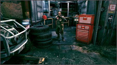 A tunnel on the left will lead you to the elevator - Gaining Influence | Main missions - Main missions - Rage Game Guide & Walkthrough