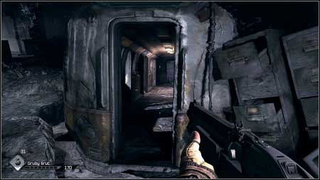 Collect all items and then move left through the destroyed railway wagon - Foreman Jones/Mutant Expansion - p. 2 | Main missions - Main missions - Rage Game Guide & Walkthrough