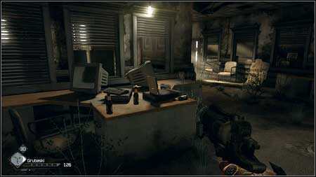 Once you reach the room with computer, exits will be blocked by flames and two armored enemies will join the fight - Gearhead Vault - p. 1 | Main missions - Main missions - Rage Game Guide & Walkthrough