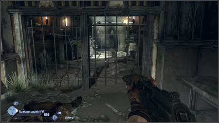 Once you get to the other side of the room, bars will fall down blocking your way and a Gearhead with a machine gun will jump out from the wall - Gearhead Vault - p. 2 | Main missions - Main missions - Rage Game Guide & Walkthrough