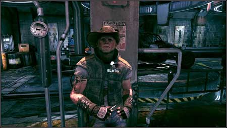 Go to the lower level of the town and talk to a man named Starky - Monarch Needed/Starkys Monarch | Main missions - Main missions - Rage Game Guide & Walkthrough