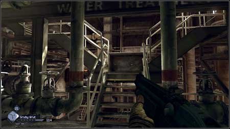 On the other side of the room youll find the stairs which will lead you up - The Price of Power - p. 1 | Main missions - Main missions - Rage Game Guide & Walkthrough