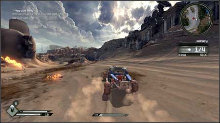 The woman will ask you to destroy bandits vehicles driving in the area - Sallys Offer/Sallys Bounty | Side missions - Side missions - Rage Game Guide & Walkthrough