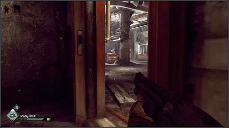 After getting inside crouch and slowly sneak into the other room - Stolen Merchandise | Side missions - Side missions - Rage Game Guide & Walkthrough