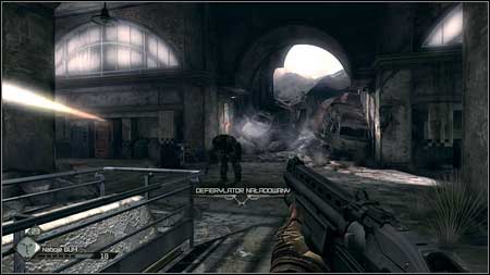 When you turn left bandits supported by a guy with a machine gun will appear - Eviction Notice | Side missions - Side missions - Rage Game Guide & Walkthrough