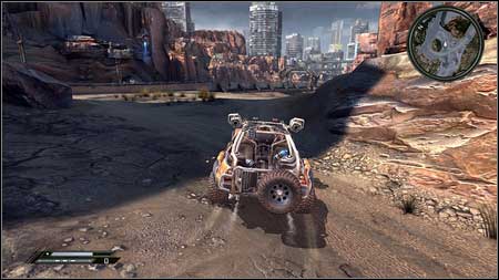 While driving towards the Authority Prison you should drive over the high highway - Wasteland - p. 1 | Vehicle jumps - Vehicle jumps - Rage Game Guide & Walkthrough