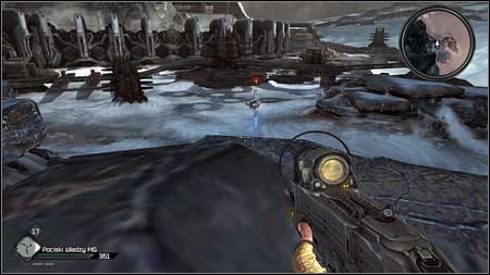 Behind one of the Authority building youll see the rock where you can jump from and destroy the hovering drone - Eastern Wasteland | Vehicle jumps - Vehicle jumps - Rage Game Guide & Walkthrough