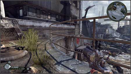 Above the exit from the Wasted Garage (close the Ark) you can find a walkway with the railing - Wasteland - p. 2 | Collector cards - Collector cards - Rage Game Guide & Walkthrough