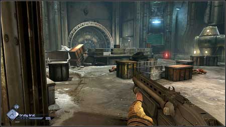 During the Destroy the Bomb Caches mission youll get to the Shrouded Bunker - Wasteland - p. 2 | Collector cards - Collector cards - Rage Game Guide & Walkthrough