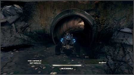 Once another charging creatures are dead, use the RC Bomb and move to the tube, where opponents where jumping out from - Wasteland - p. 3 | Collector cards - Collector cards - Rage Game Guide & Walkthrough