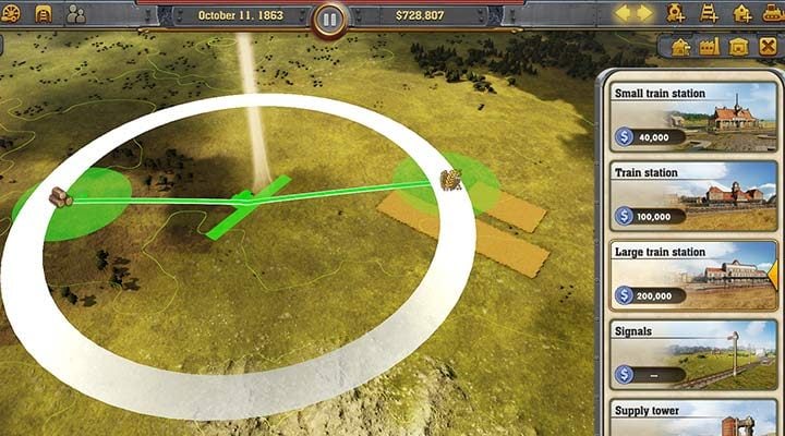 Bigger train stations have a greater range of gathered resources from the surrounding businesses. This way, you will spend less money on railway tracks and your trains wont have to travel to two separate train stations. - How to make money in Railway Empire? | Begginers Game Guide - Beginners Game Guide - Railway Empire Game Guide