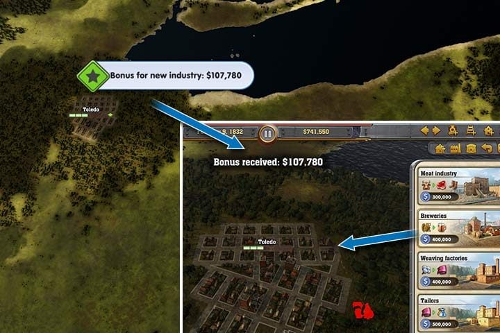Random events are usually financial bonuses that you receive for connecting a city or a business to your rail network, or building a factory - How to make money in Railway Empire? | Begginers Game Guide - Beginners Game Guide - Railway Empire Game Guide