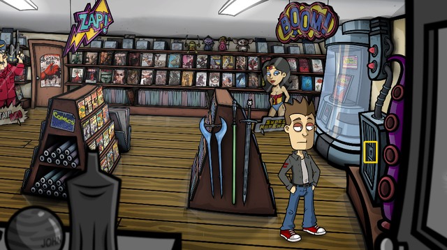 Combine the spring with the hammer and then with the twisted wire - Open a lock of showcase with the lingerie catalog - Day 2 - Monday: Excuse me, am I trapped in time already? - Randals Monday - Game Guide and Walkthrough