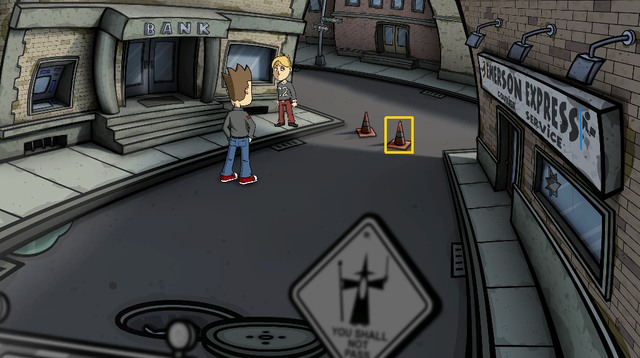 Back inside, leave the building and go to Emerson Express - Get the partys accessories - Day 5 - Monday: Till the magnumatic do us part - Randals Monday - Game Guide and Walkthrough