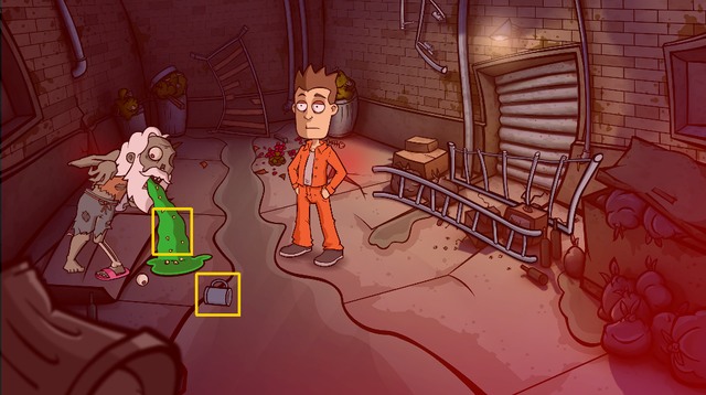 When he drops the mug, pick it up - Feed the Horsemen of the Apocalypse - Day 2190 - Monday: Final barbecue - Randals Monday - Game Guide and Walkthrough