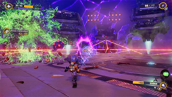 The Gold Bolt is the reward for completing the Pest Control round, which is part of the Silver Cup - Ratchet & Clank Rift Apart: Scarstu Debris Field - collectibles, list, map - Secrets and Collectibles - Ratchet & Clank Rift Apart Guide