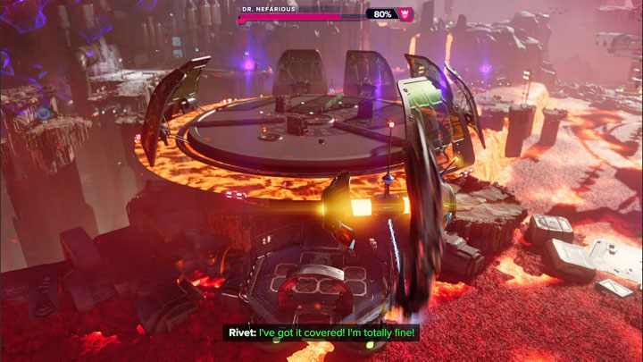 The first phase of the battle against Dr - Ratchet & Clank Rift Apart: Doctor Nefarious, return to the Arena - how to defeat the boss? - Bosses - Ratchet & Clank Rift Apart Guide