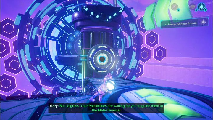 Use the Heavy Sphere immediately on the jack next to it - throw the sphere into the slot shown in the image - Ratchet & Clank Rift Apart: Repairing the anomaly and getting to the drill - walkthrough - Blizar Prime - Ratchet & Clank Rift Apart Guide