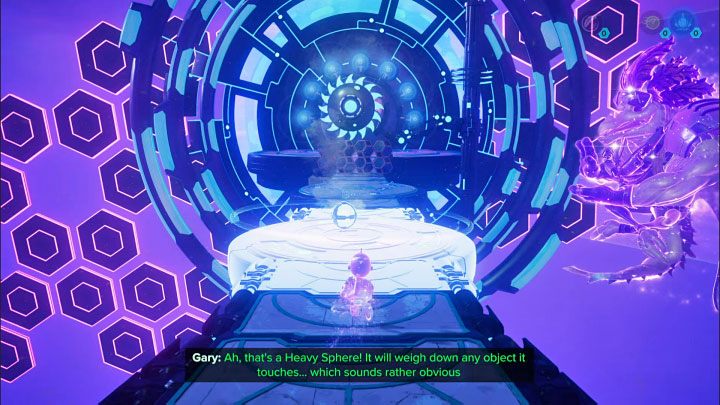 By lowering the jack, you will be able to take the other Heavy Sphere that was lying on top of it - Ratchet & Clank Rift Apart: Repairing the anomaly and getting to the drill - walkthrough - Blizar Prime - Ratchet & Clank Rift Apart Guide