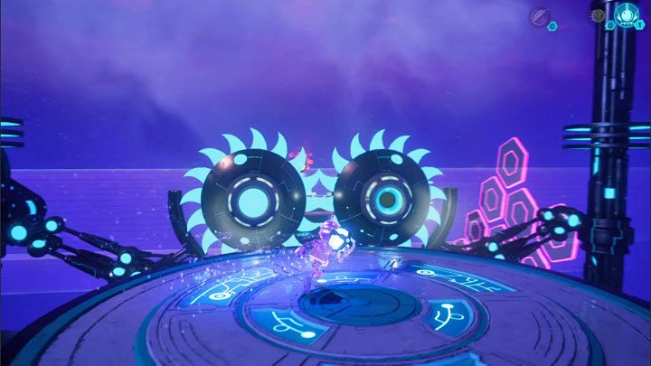 Grab the heavy sphere and go straight ahead and then to the left - Ratchet & Clank Rift Apart: Repairing the anomaly and getting to the drill - walkthrough - Blizar Prime - Ratchet & Clank Rift Apart Guide