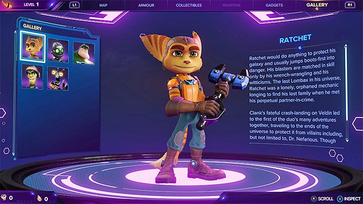The characters have melee weapons from the very beginning of the game - Ratchet uses a wrench, while Rivet uses a hammer - Ratchet & Clank Rift Apart: Weapons - List - Basics - Ratchet & Clank Rift Apart Guide