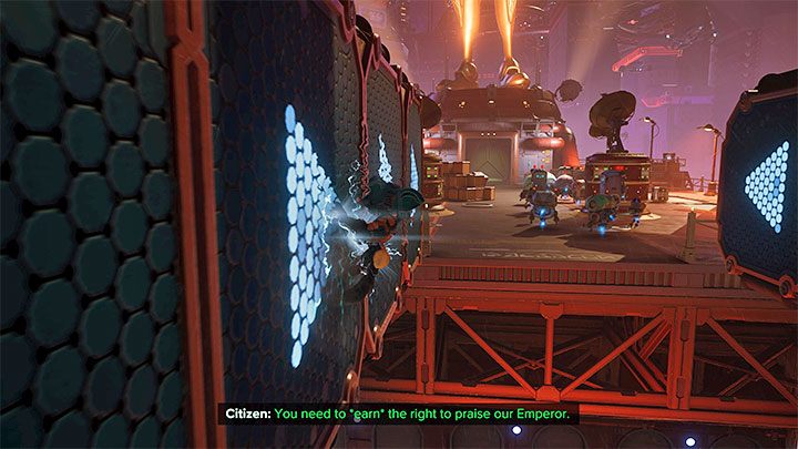 From now on, you can jump to walls with painted arrows and hold down the jump button (X) - Ratchet & Clank Rift Apart: Walls - how to wall-run? - FAQ - Ratchet & Clank Rift Apart Guide