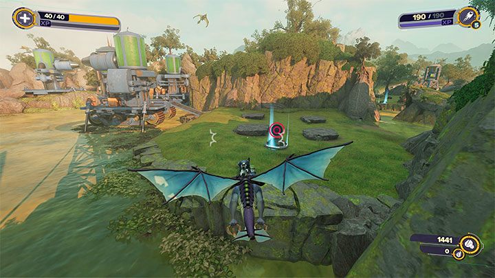 After you return to the planet Sargasso later in the game and complete a side quest near the spaceship's landing zone, you will have the option to ride Trudi - a large flying creature - Ratchet & Clank Rift Apart: Fast Travel - is it available? - FAQ - Ratchet & Clank Rift Apart Guide