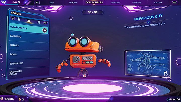 RYNO is the Ultimate Weapon in the game - Ratchet & Clank Rift Apart: RYNO, the ultimate weapon - Spyobots list - Secrets and Collectibles - Ratchet & Clank Rift Apart Guide