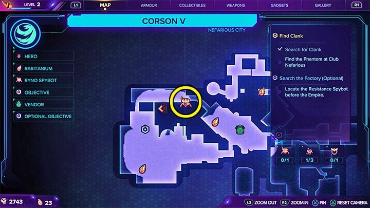 1 - Ratchet & Clank Rift Apart: RYNO, the ultimate weapon - Spyobots list - Secrets and Collectibles - Ratchet & Clank Rift Apart Guide