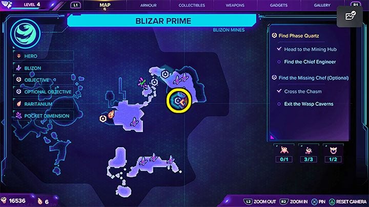 6 - Ratchet & Clank Rift Apart: RYNO, the ultimate weapon - Spyobots list - Secrets and Collectibles - Ratchet & Clank Rift Apart Guide