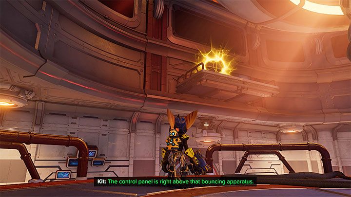 You can find the Spybot on your first visit to Cordelion - Ratchet & Clank Rift Apart: RYNO, the ultimate weapon - Spyobots list - Secrets and Collectibles - Ratchet & Clank Rift Apart Guide