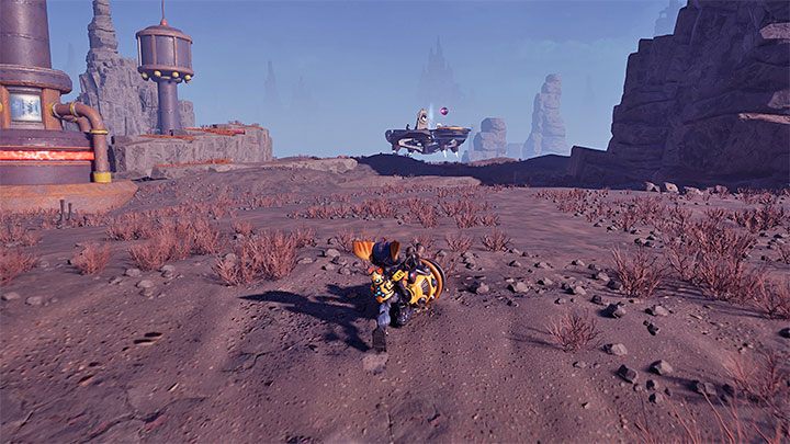 The shrine marker is at the north end of the map - Ratchet & Clank Rift Apart: Gaining Lombax Lore - walkthrough, shrines - Savali - Ratchet & Clank Rift Apart Guide