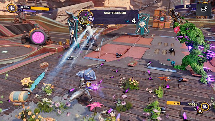 Once you arrive on the main deck of the large ship, you must first face some "standard" pirates in combat - Ratchet & Clank Rift Apart: Reboot the Fixer - walkthrough - Torren IV - Ratchet & Clank Rift Apart Guide