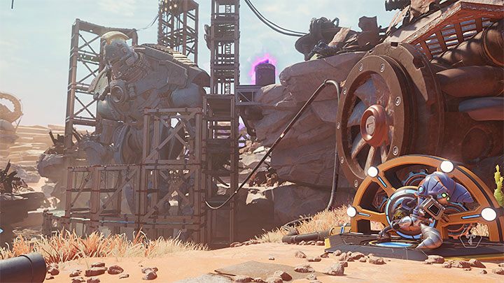 Eventually you will reach a crank located next to a large inactive machine, the Fixer - Ratchet & Clank Rift Apart: Reboot the Fixer - walkthrough - Torren IV - Ratchet & Clank Rift Apart Guide