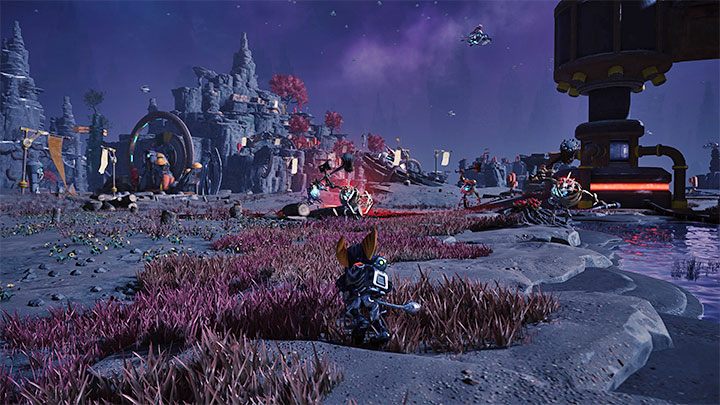 Your new task is to activate several Excavation Towers - Ratchet & Clank Rift Apart: Archives and starting the machinery - walkthrough - Savali - return - Ratchet & Clank Rift Apart Guide