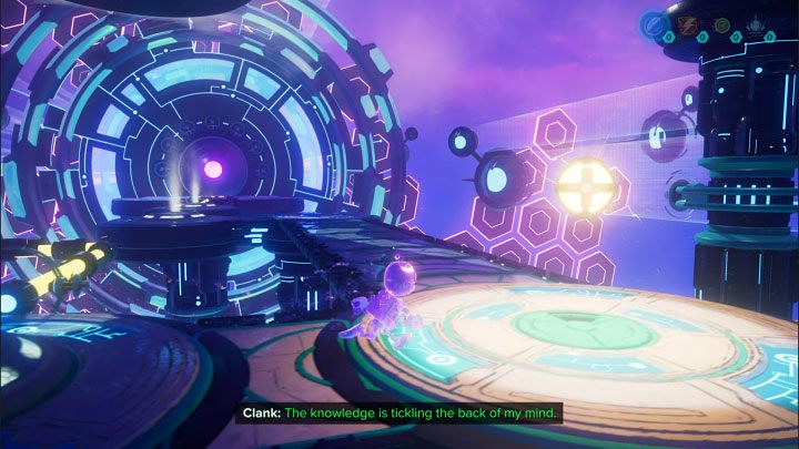 Go straight ahead, jump over the chasm and take the Electric Sphere - Ratchet & Clank Rift Apart: Reaching the anomalies in the catacombs - walkthrough - Savali - return - Ratchet & Clank Rift Apart Guide