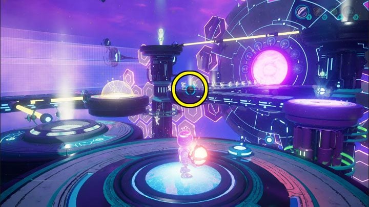 Make sure Clank is standing on the pressure plate at the lift sphere location - Ratchet & Clank Rift Apart: Reaching the anomalies in the catacombs - walkthrough - Savali - return - Ratchet & Clank Rift Apart Guide