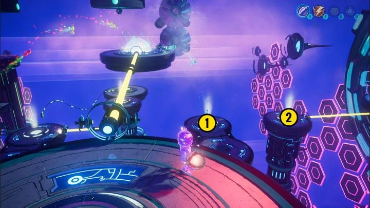 You will have to make two more throws from the same shelf - Ratchet & Clank Rift Apart: Reaching the anomalies in the catacombs - walkthrough - Savali - return - Ratchet & Clank Rift Apart Guide
