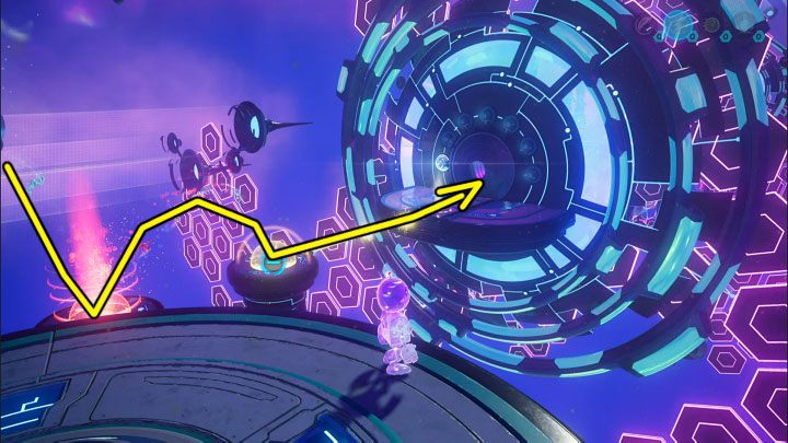 If you've done everything right, the projections should reach the last cable and then make their way to the meta-terminal to unlock the exit a moment later - Ratchet & Clank Rift Apart: Reaching the anomalies in the catacombs - walkthrough - Savali - return - Ratchet & Clank Rift Apart Guide