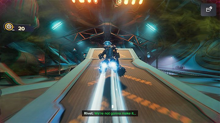 As the cage starts moving, the chase scene will begin - Ratchet & Clank Rift Apart: Follow the cell - Viceron - Ratchet & Clank Rift Apart Guide