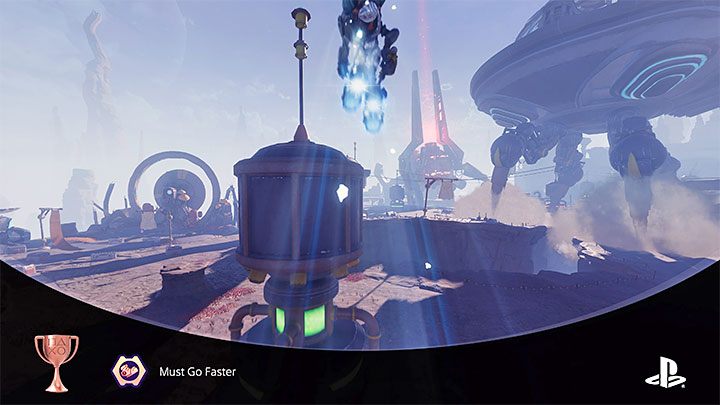 When you are in the air, press the jump button - you will perform a special jump from the trophy's description - Ratchet & Clank Rift Apart: Trophies - List - Appendix - Ratchet & Clank Rift Apart Guide