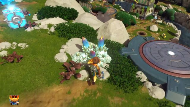 Raritarium, crystals used to upgrade your weapons. - Ratchet & Clank: Planet Novalis - Walkthrough - Walkthrough - Ratchet and Clank Game Guide & Walkthrough