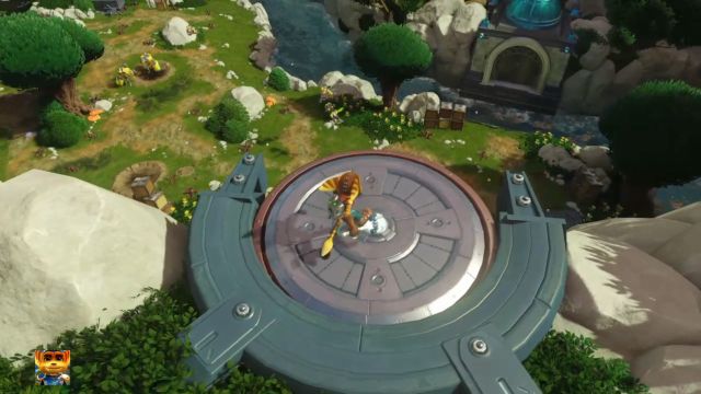 Use the platform to get to the lower ground. - Ratchet & Clank: Planet Novalis - Walkthrough - Walkthrough - Ratchet and Clank Game Guide & Walkthrough
