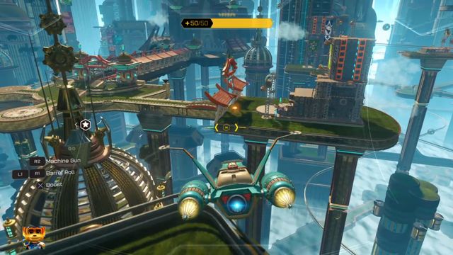 The mission starts with you as the pilot of the ship. - Ratchet & Clank: Planet Kerwan - Walkthrough - Walkthrough - Ratchet and Clank Game Guide & Walkthrough