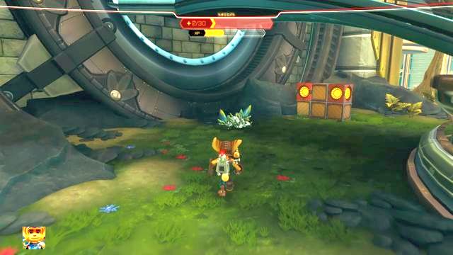 You will find a Raritarium deposit below the stairs. - Ratchet & Clank: Planet Kerwan - Walkthrough - Walkthrough - Ratchet and Clank Game Guide & Walkthrough