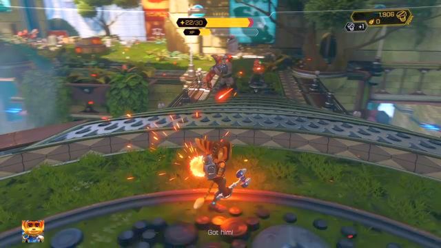 The area will be filled with enemies. - Ratchet & Clank: Planet Kerwan - Walkthrough - Walkthrough - Ratchet and Clank Game Guide & Walkthrough